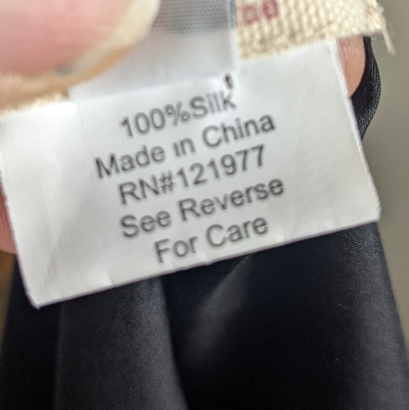 SILK Flutter Sleeve Low Back Black Midi Dress Keyhole S - Picture 10 of 15